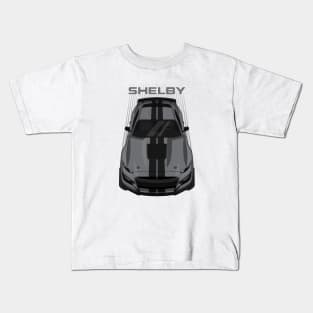 Ford Mustang Shelby GT500 2020-2021 - Magnetic Grey - Black Stripes Kids T-Shirt